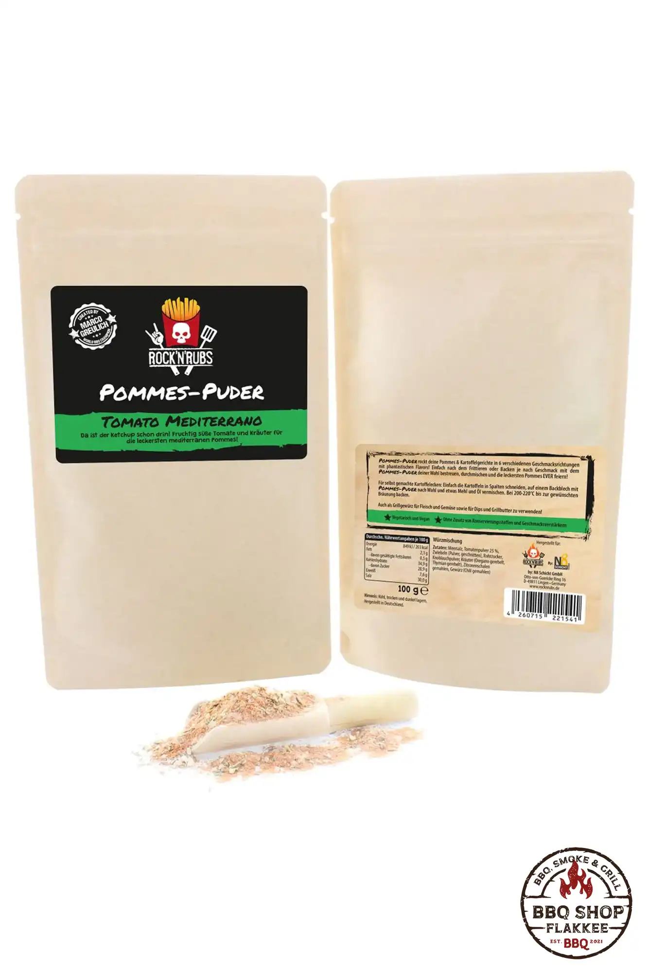 Patat kruiden - Tomato Mediterrano - Rock'N'Rubs
