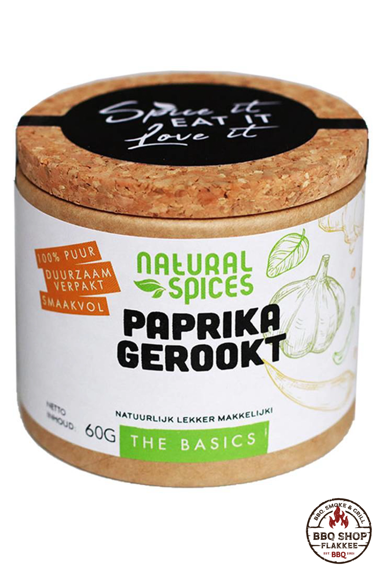 Natural Spices - Paprika Poeder Gerookt