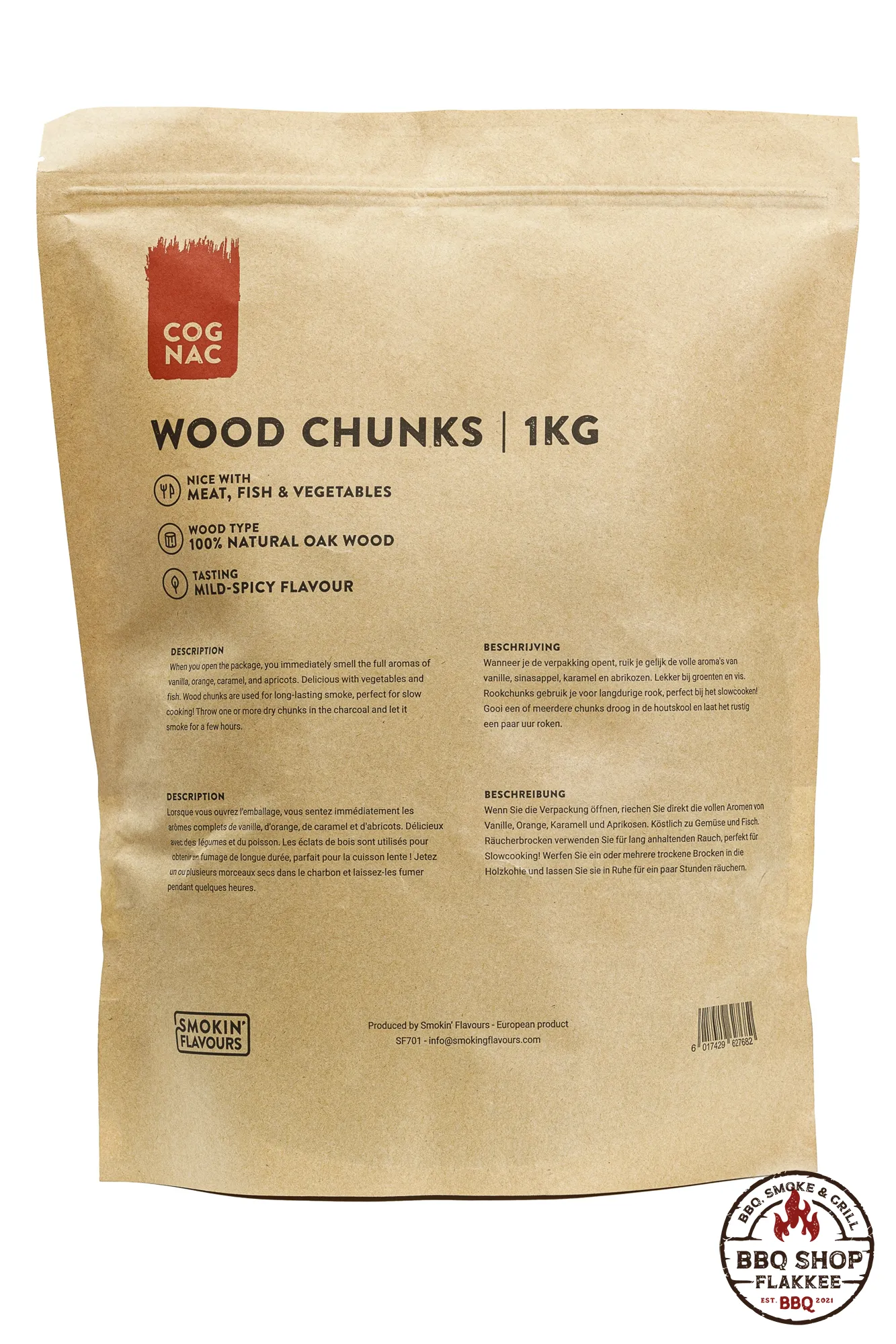 Cognac rookhout chunks